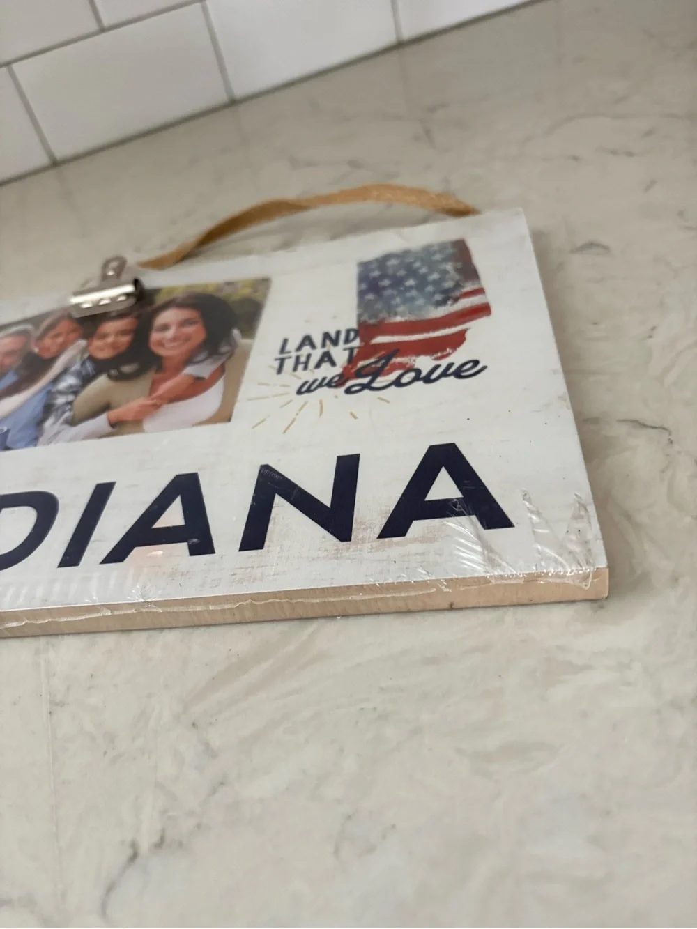 Kindred Hearts Indiana Land That We Love 4x6 Photo Clip Frame Wall Hanging